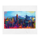 NYC Artsy Skyline Throw Blanket